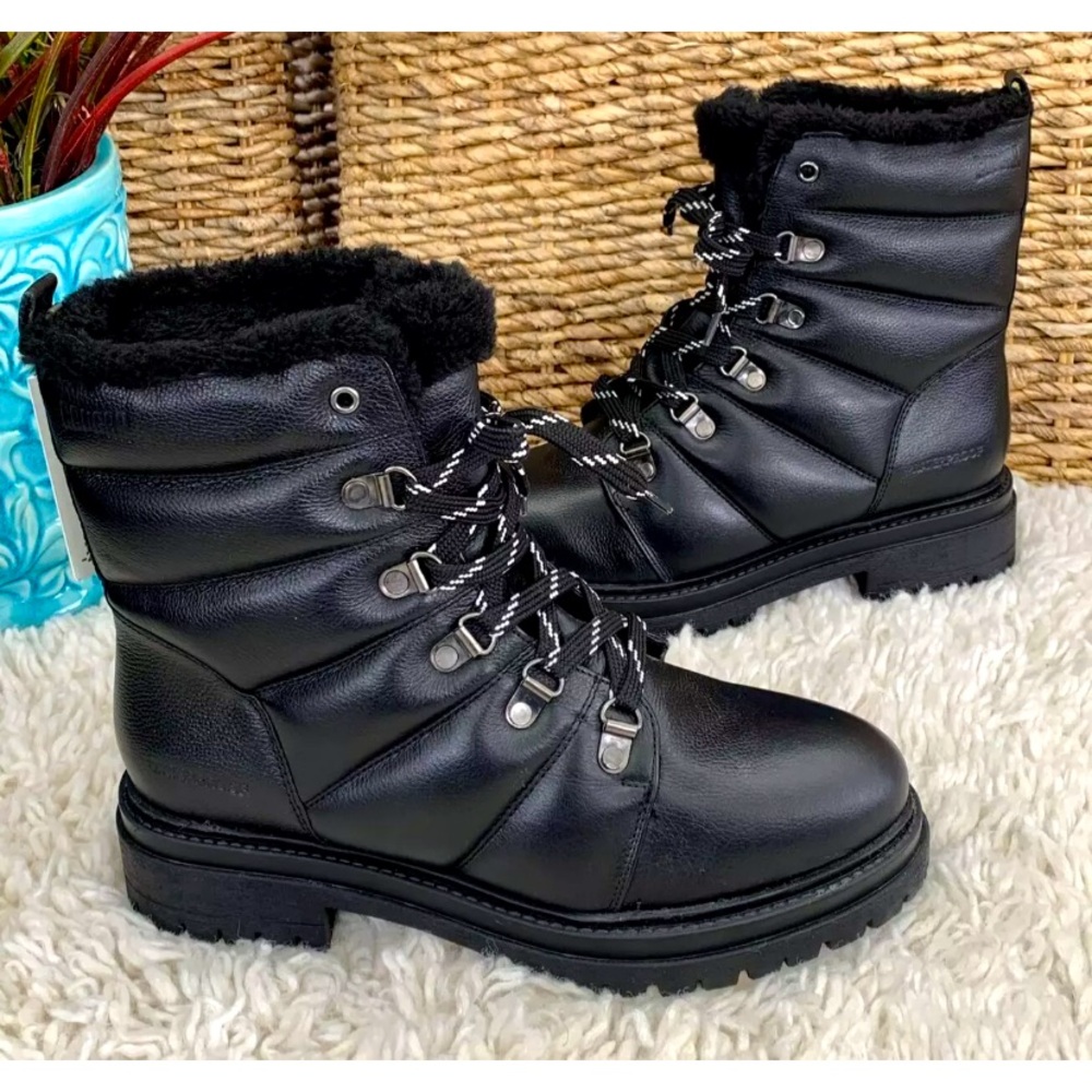 COUGAR Womens Vantage Leather Quilted Winter & Snow Boots